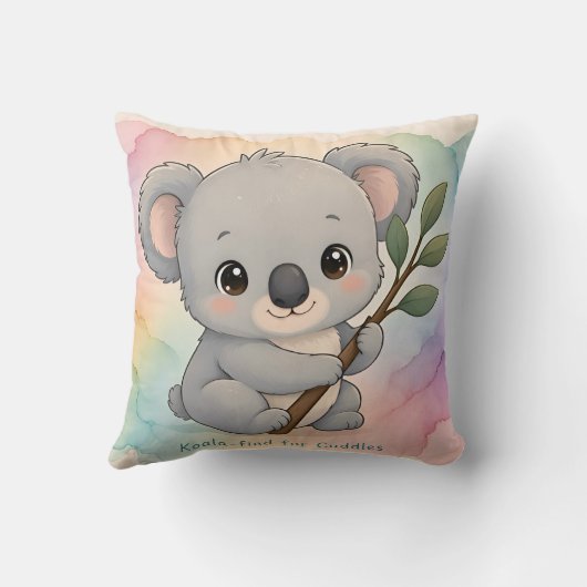 Coussin ~ KOALA ~ Feuilles de Liquidambar ~ (Verso)