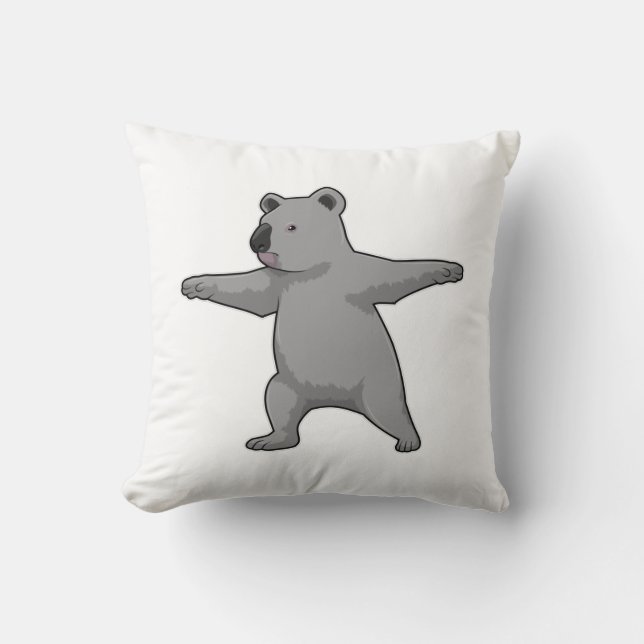 Coussin Koala ours au Yoga Fitness (Recto)