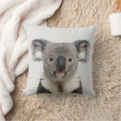 Coussin Koala sur fond de lin gris (Couverture)