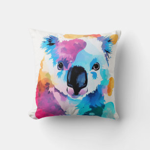 Coussin Koala Wild Nature Animal Color Art Peinture