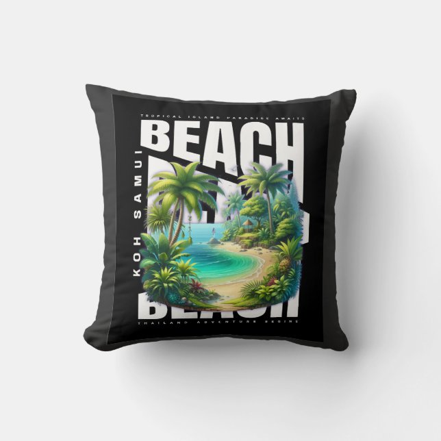 Coussin Koh Samui Island Thaïlande (Recto)