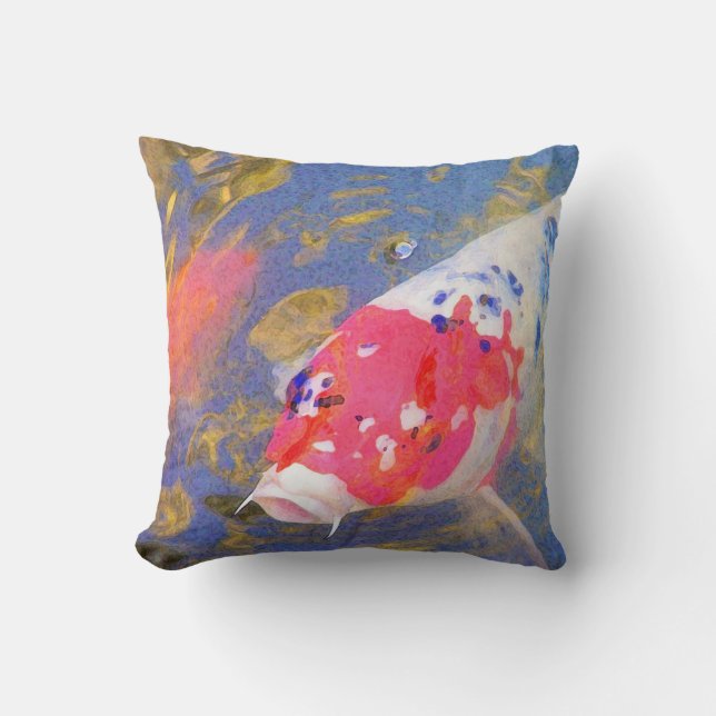 Coussin Koi curieux (Recto)