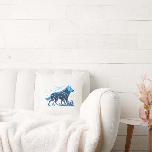 Coussin Kona, le loup de Whispering (Canapé)