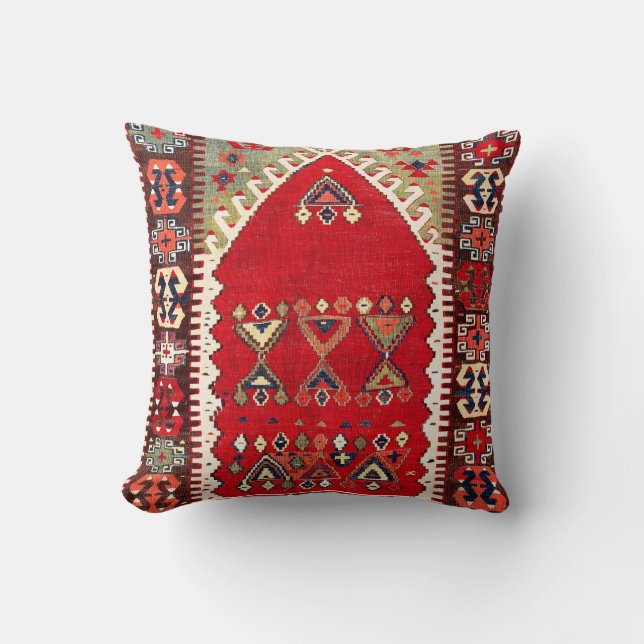 Coussin Konya Central Anatolim Niche Kilim Imprimer (Recto)