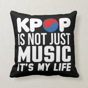 Coussin Kpop est mes graphiques de slogan de la vie
