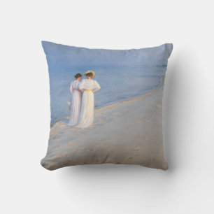 Coussin Kroyer - Soirée d'été sur Skagen Beach