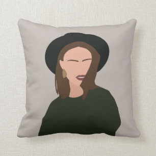 Coussin La Abstraite minimaliste moderne en Casquette