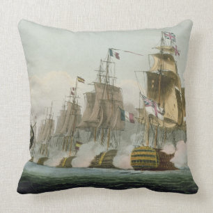 Coussin La bataille de Trafalgar, le 21 octobre 1805,