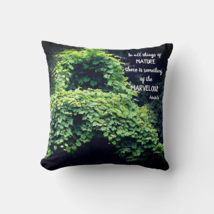 Coussin La Beauté Dans La Nature Vine Citation Inspirante