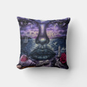 Coussin La beauté et la plage (Recto)