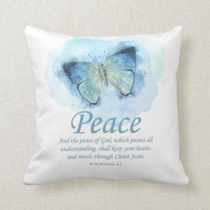 Coussin La Bible chrétienne des femmes Verse Papillon :Pa