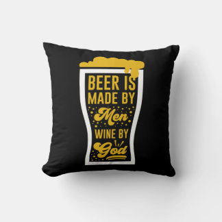 Coussin La Bière Est Faite Par Les Hommes