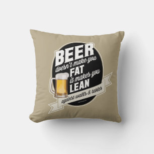 Coussin La Bière Vous Rend Maigre