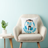Coussin La boule de la fille 2 du football bleue et le (Chaise)