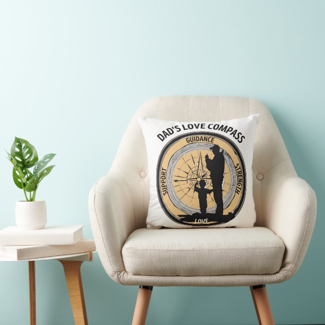 Coussin La boussole d'amour de papa (Chaise)