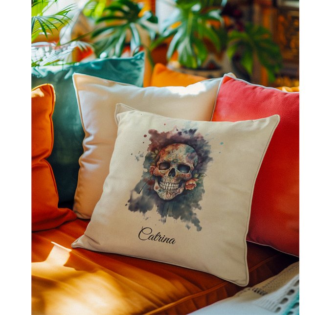 Coussin La Calavera Hermosa, sur mesure (Créateur téléchargé)