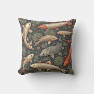 Coussin La carpe est un symbole de la bonne fortune des Co