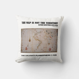 Coussin La Carte N'Est Pas Le Territoire Salviati Planisph