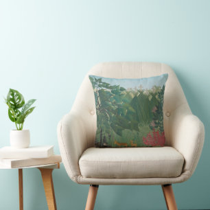 Coussin La Cascade de Henri Rousseau, Vintage Fine Art