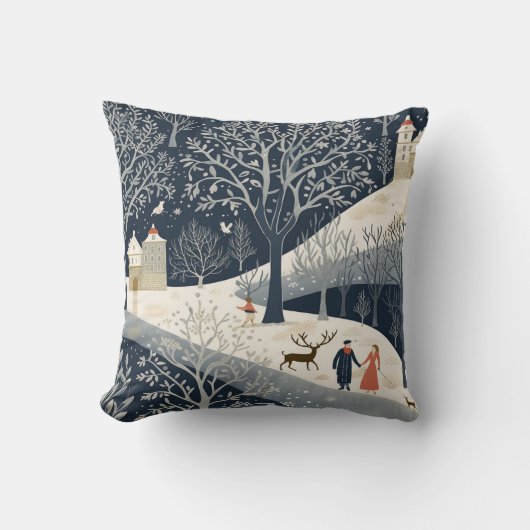 Coussin La chaleur du soleil en hiver (Recto)