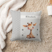 Coussin La chambre de l'enfant ajouter le nom de la girafe (Couverture)