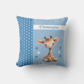 Coussin La chambre de l'enfant ajouter le nom de la girafe (Recto)