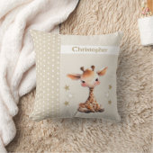 Coussin La chambre des enfants ajouter le nom de la girafe (Couverture)