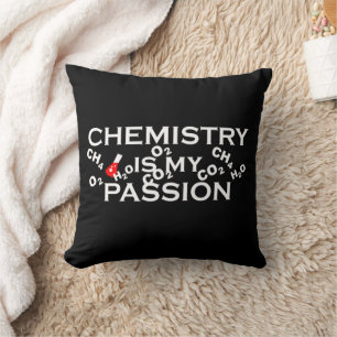Coussin la chimie est ma passion drôle les citations de ch