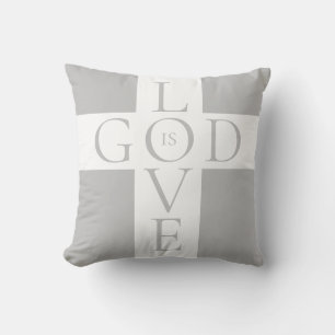 Coussin La citation de Dieu est amour Christian Grey et bl