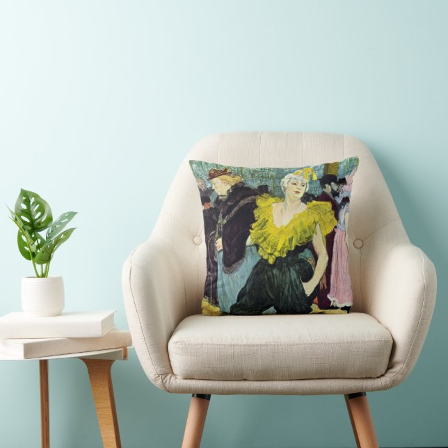 Coussin La Clownesse (clown) Cha-U-Kao par Toulouse Lautre (Chaise)