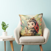 Coussin La coccinelle et le royaume caché du nectar.9 (Chaise)