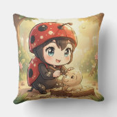 Coussin La coccinelle et le Royaume de Nectar Caché.2 (Verso)