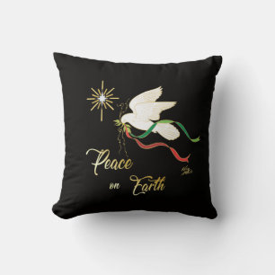 Coussin La Colombe Blanche Propage La Paix Sur Terre