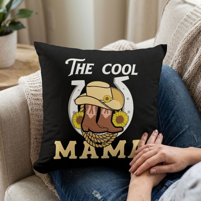 Coussin La Cool Mama | Fête des mères originale dans l'Oue (Créateur téléchargé)