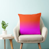 Coussin La couleur au néon d'ombre d'Ombre d'orange et de (Chaise)