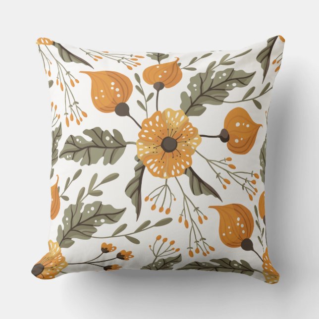 Coussin La couleur de la mystérieuse fleur (Recto)