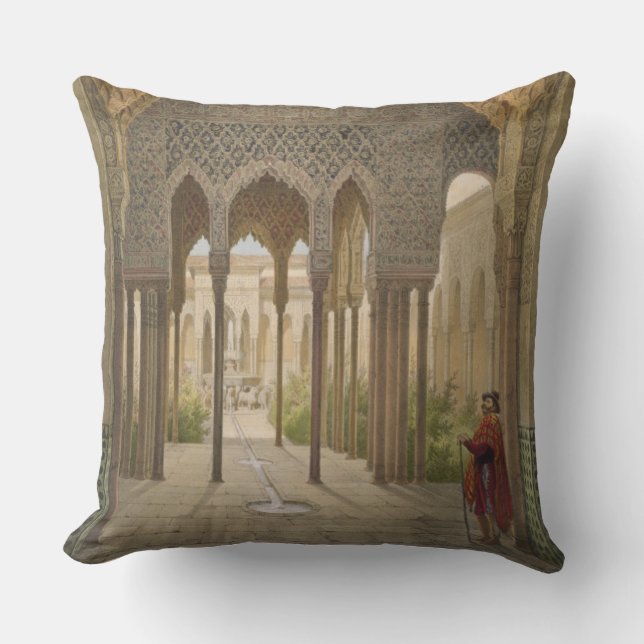 Coussin La cour des lions, Alhambra, Grenade, 185 (Recto)