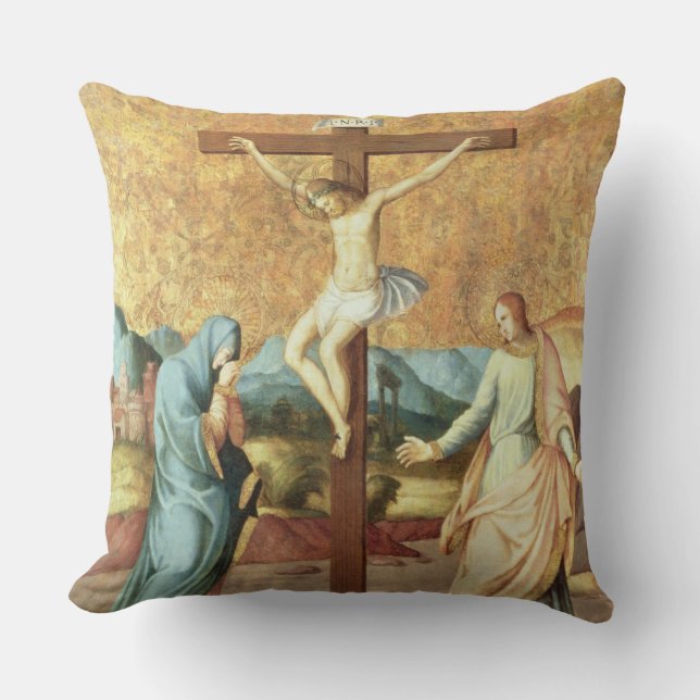 Coussin La crucifixion avec la Vierge et le St John l'Ev (Recto)