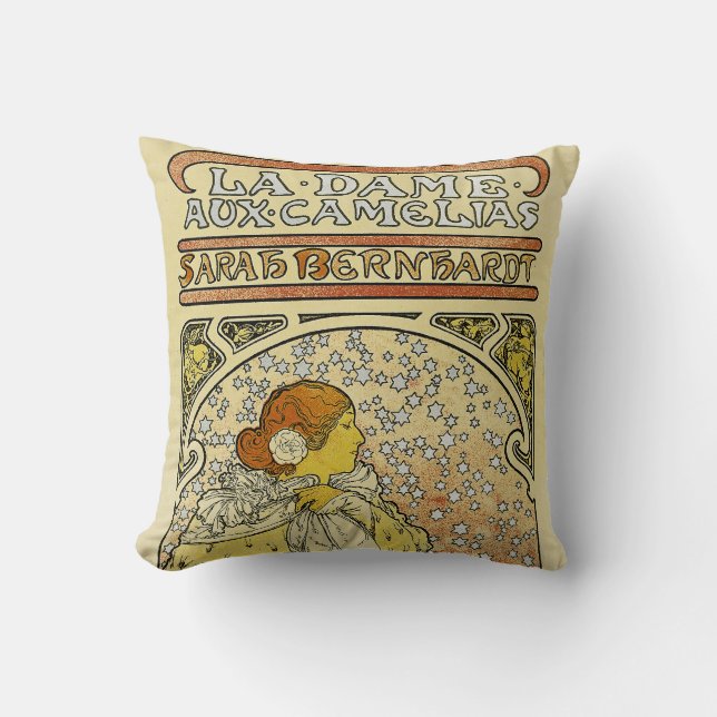 Coussin La Dame aux Camelias (Recto)