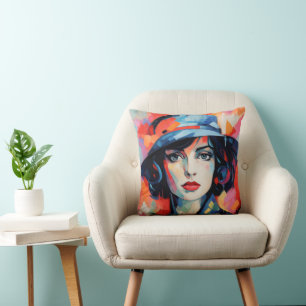 Coussin La dame dans le fauvisme Casquette