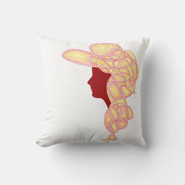 Coussin La Dame Fière (Recto)