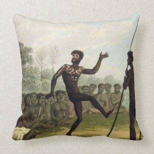 Coussin La danse, aborigènes de Nouvelle-Galles du Sud