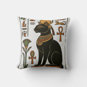 Coussin La déesse égyptienne Bastet Jeu d'oreiller