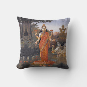 Coussin La déesse LAKSHMI - même de grandes images -