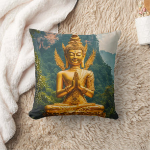 Coussin La dévata dans la lumière dorée