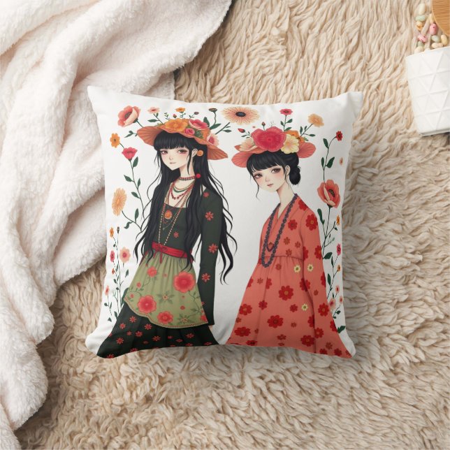 Coussin La dualité d'elle (Couverture)