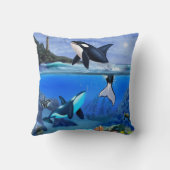 Coussin La famille d'orques (Verso)