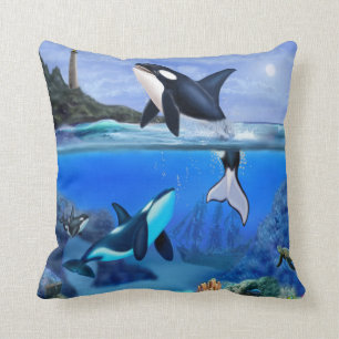 Coussin La famille d'orques