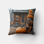 Coussin La fête forestière secrète de l'écureuil Ai image (Verso)