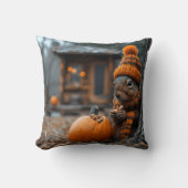 Coussin La fête forestière secrète de l'écureuil Ai image (Recto)
